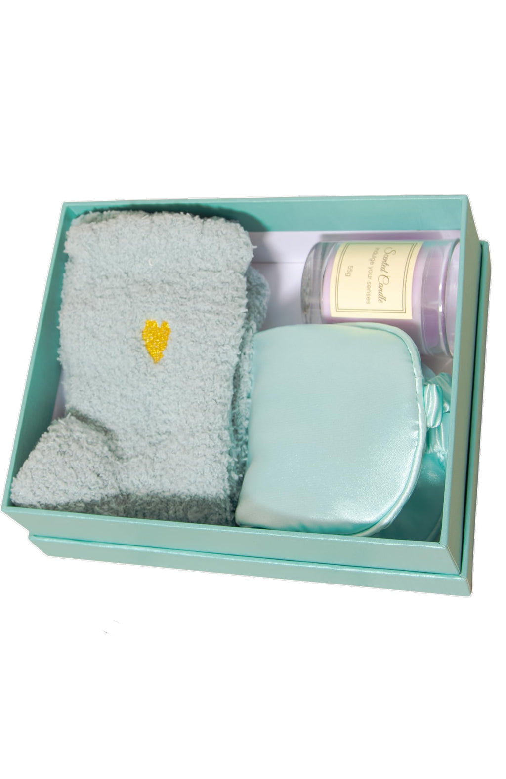 Spa Gift Set for Women – Self Care Gift Basket with Candle, Cozy Socks & Silk Eye Mask – Birthday/Mothers Day Gifts for Women, Stress Relief, Relaxation Gifts for Her, Mom, Wife