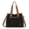 Women’s Canvas Tote Shoulder Bag with Crossbody Strap